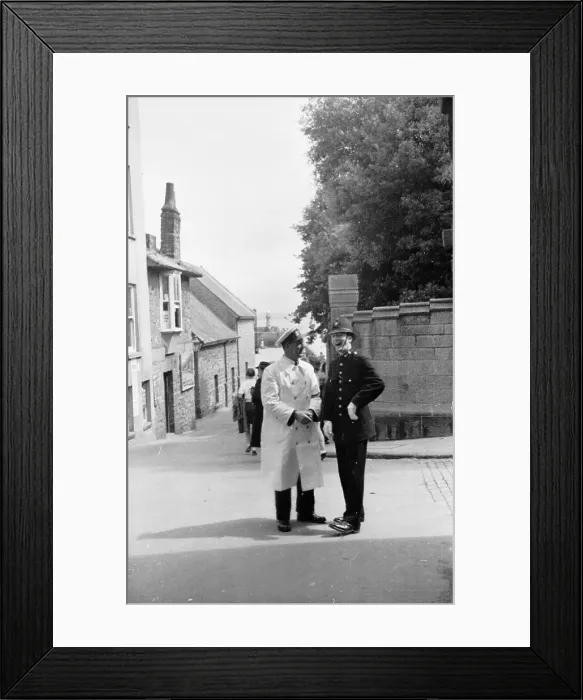 Framed Print : Driver And Policeman Framed Print : Driver And Policeman
