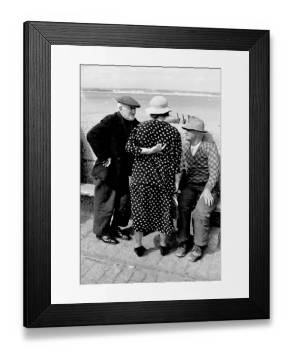 Framed Print : Talking By Sea Framed Print : Talking By Sea