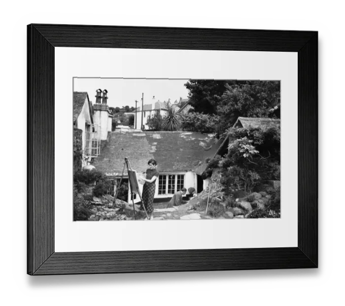 Framed Print : Painting Outdoors Framed Print : Painting Outdoors