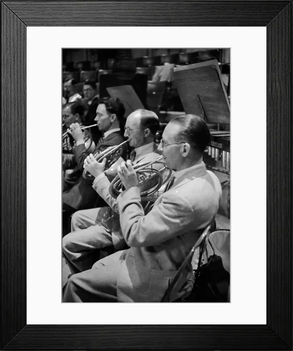 Framed Print : Horn Players