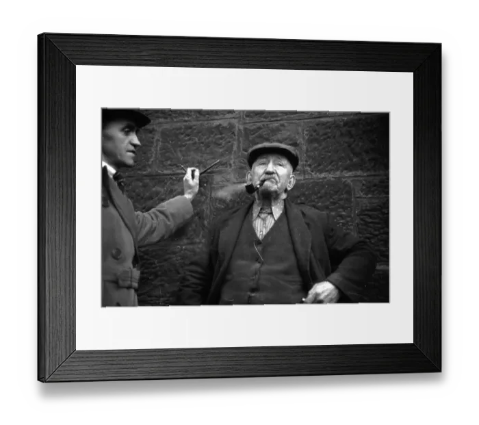 Framed Print : Pipe Smokers Framed Print : Pipe Smokers