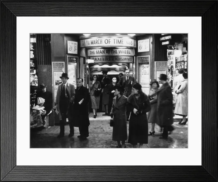 Framed Print : Cinemagoers
