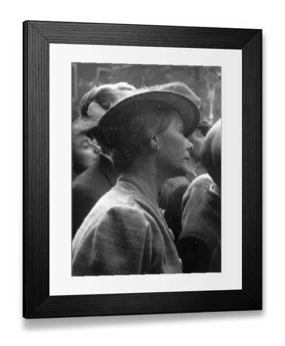 Framed Print : Woman In Crowd Framed Print : Woman In Crowd