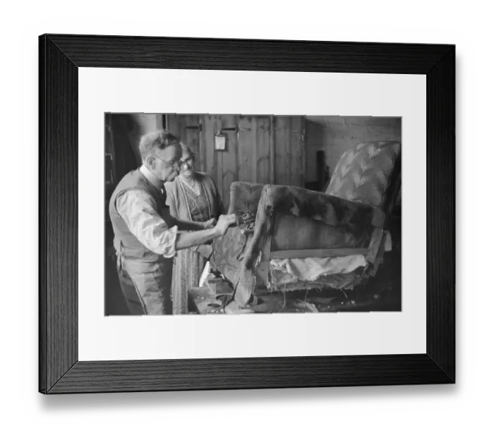 Framed Print : Chair Mending Framed Print : Chair Mending