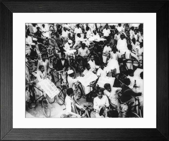 Framed Print : Hartal Procession