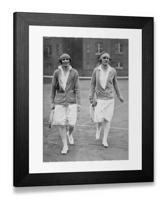 Framed Print : Ermyntrude Harvey And Joan Fry, 1930 Framed Print : Ermyntrude Harvey And Joan Fry, 1930