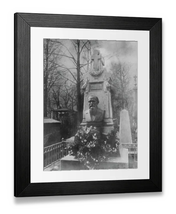 Framed Print : Grave Of Fyodor Dostoevsky Framed Print : Grave Of Fyodor Dostoevsky