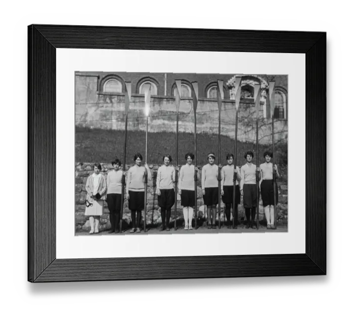 Framed Print : Wellesley College's First Crew In Training Framed Print : Wellesley College's First Crew In Training