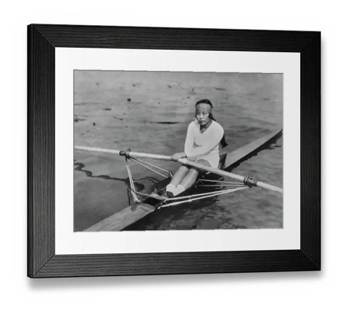 Framed Print : Miss Takada, Japanese Rower Framed Print : Miss Takada, Japanese Rower