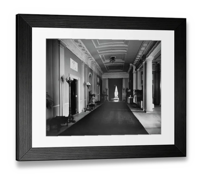 Framed Print : Main Corridor, White House, Washington, D.C