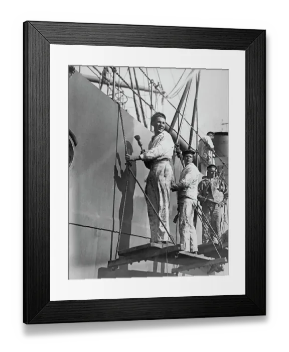 Framed Print : Dutch Naval Officers Paint HNLMS Sumatra Framed Print : Dutch Naval Officers Paint HNLMS Sumatra