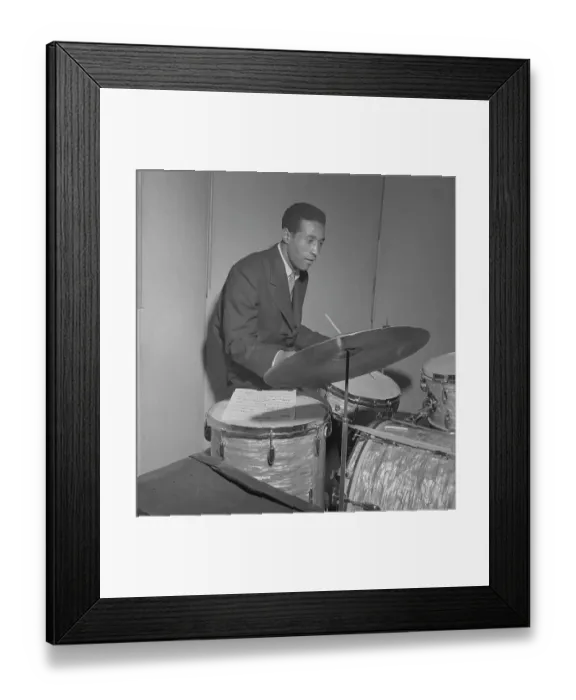 Framed Print : Max Roach In 1951 Framed Print : Max Roach In 1951