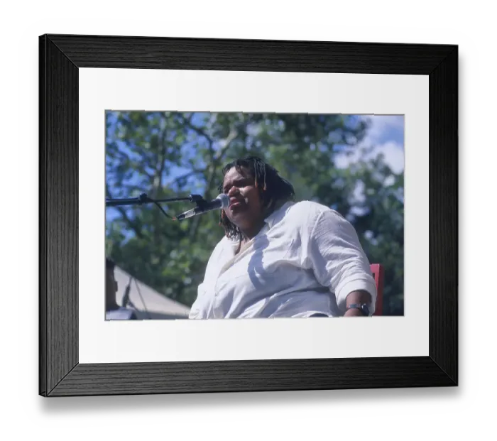 Framed Print : Bill Tompkins Toshi Reagon Archive Framed Print : Bill Tompkins Toshi Reagon Archive