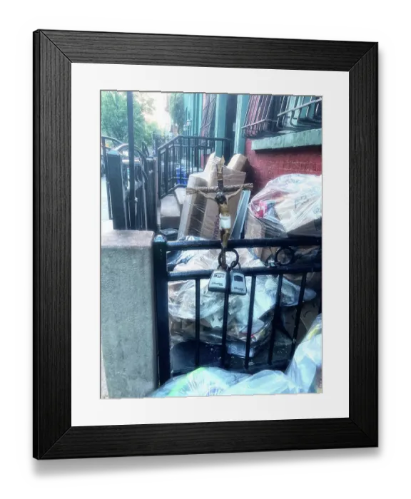 Framed Print : Bill Tompkins Jesus on the cross within the garbage Archive Framed Print : Bill Tompkins Jesus on the cross within the garbage Archive