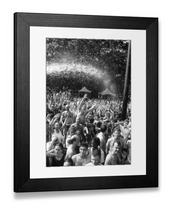 Framed Print : Bill Tompkins Crowd waterdown Archive