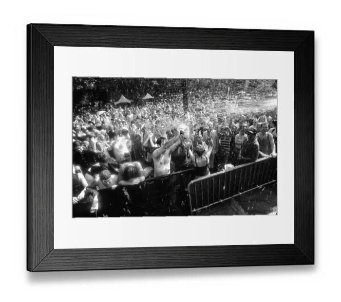 Framed Print : Bill Tompkins Crowd waterdown Archive