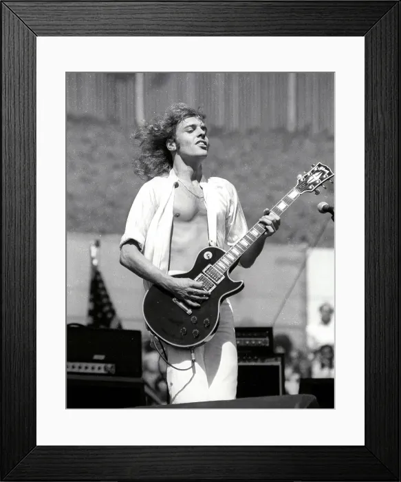 Framed Print : Peter Frampton live Framed Print : Peter Frampton live
