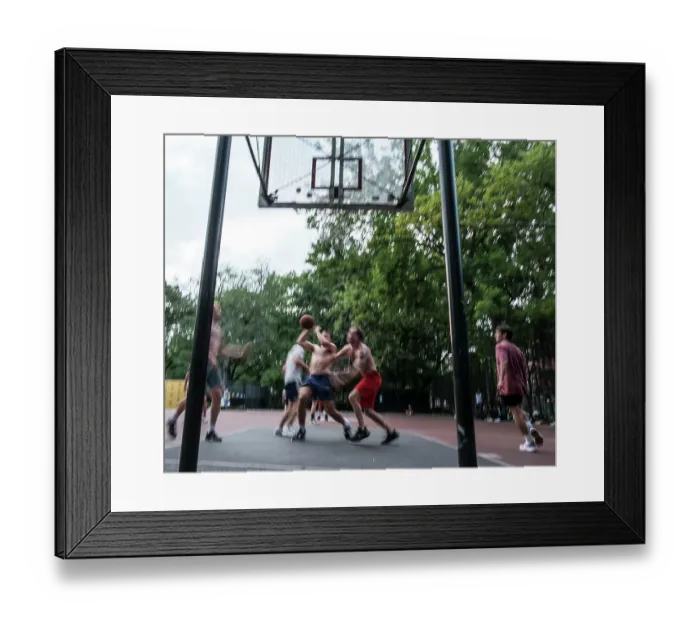 Framed Print : Bill Tompkins basketball players in Tompkins Square Park Archive Framed Print : Bill Tompkins basketball players in Tompkins Square Park Archive
