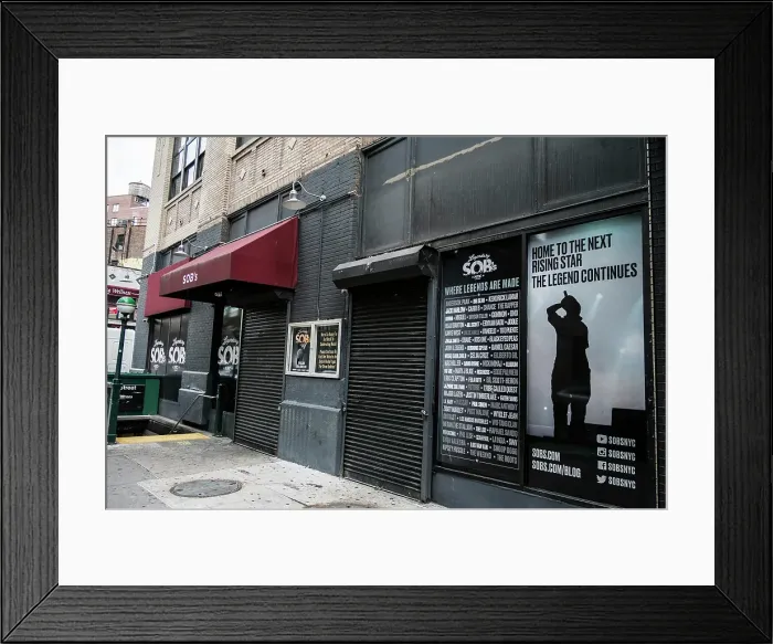 Framed Print : Bill Tompkins Club SOB's Archive Framed Print : Bill Tompkins Club SOB's Archive