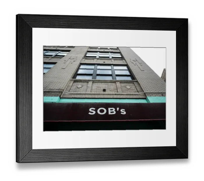 Framed Print : Bill Tompkins Club SOB's Archive Framed Print : Bill Tompkins Club SOB's Archive