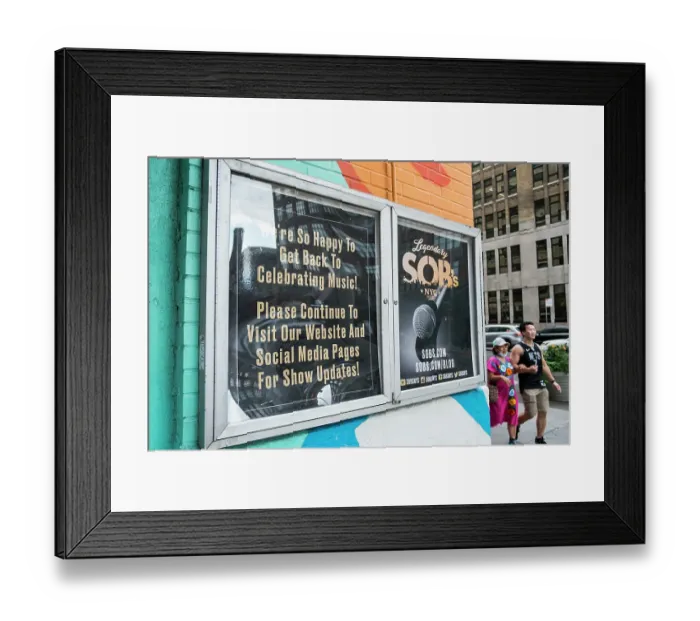 Framed Print : Bill Tompkins Club SOB's Archive Framed Print : Bill Tompkins Club SOB's Archive