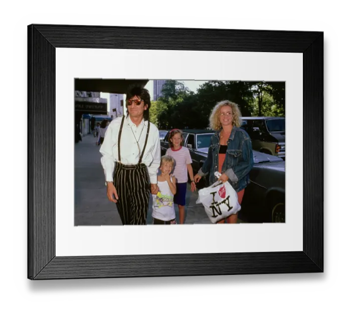 Framed Print : Ron Wood With Family Framed Print : Ron Wood With Family