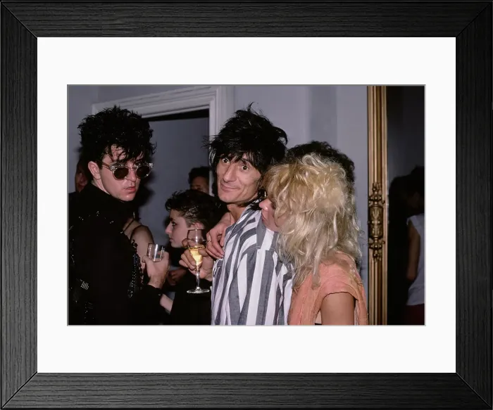 Framed Print : Ron Wood and wife Jo Wood attend an event, Unspecified, circa 1909s Framed Print : Ron Wood and wife Jo Wood attend an event, Unspecified, circa 1909s