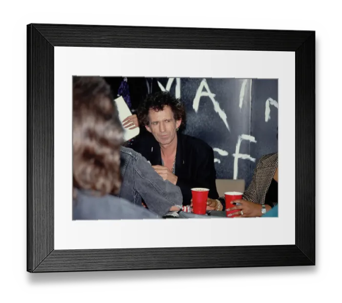 Framed Print : Keith Richards Autographing Framed Print : Keith Richards Autographing