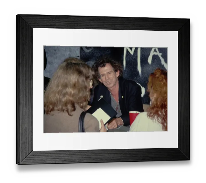Framed Print : Keith Richards Autographing Framed Print : Keith Richards Autographing