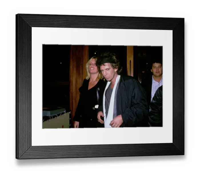 Framed Print : Keith Richards And Patti Hansen