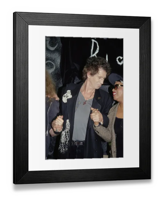 Framed Print : Keith Richards Autographing Framed Print : Keith Richards Autographing