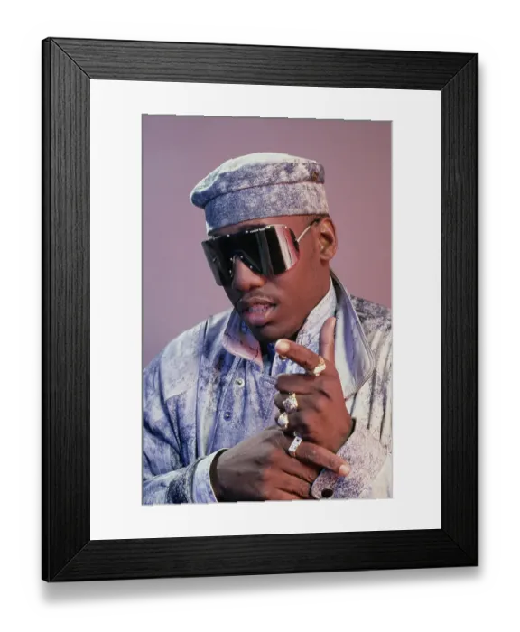 Framed Print : American Rapper Kool Moe Dee Framed Print : American Rapper Kool Moe Dee
