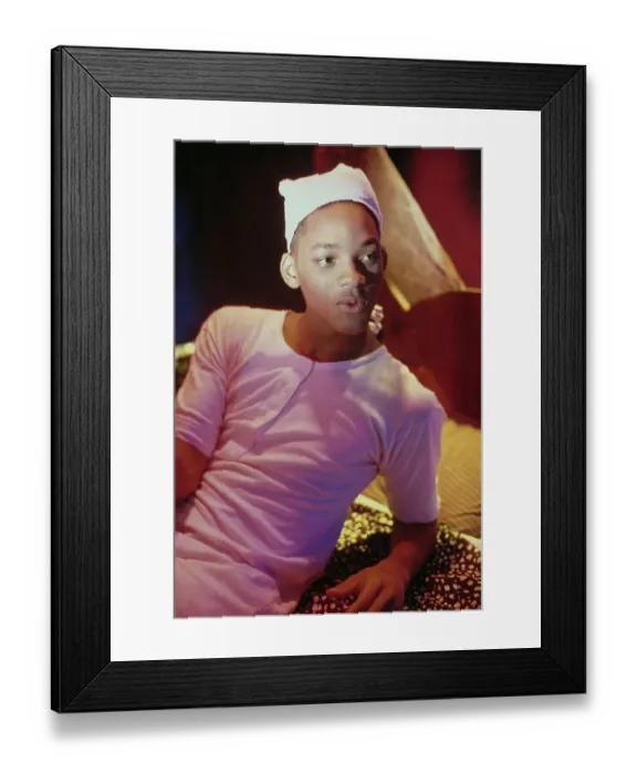 Framed Print : Will Smith in Nightwear