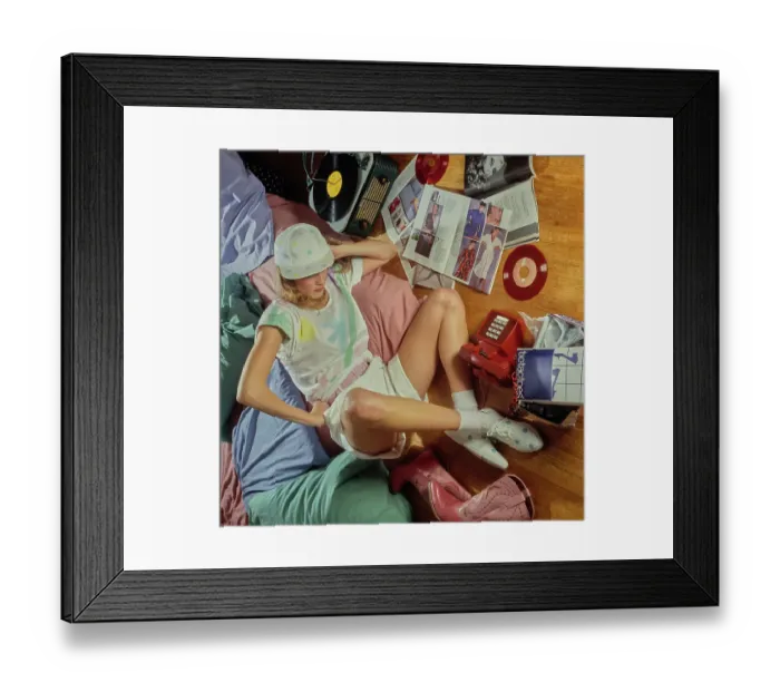 Framed Print : Summer Of 89 Womenswear Fashion Shoot
