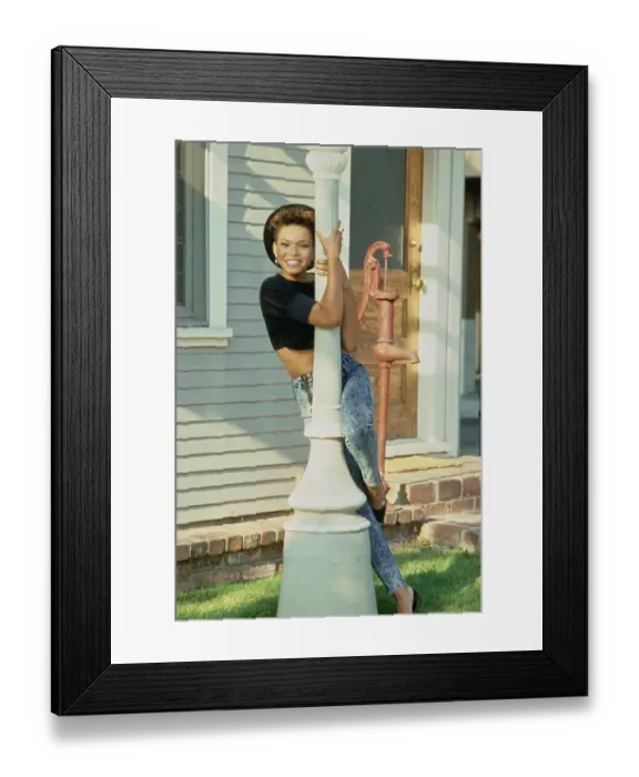 Framed Print : Tisha Campbell Photoshoot