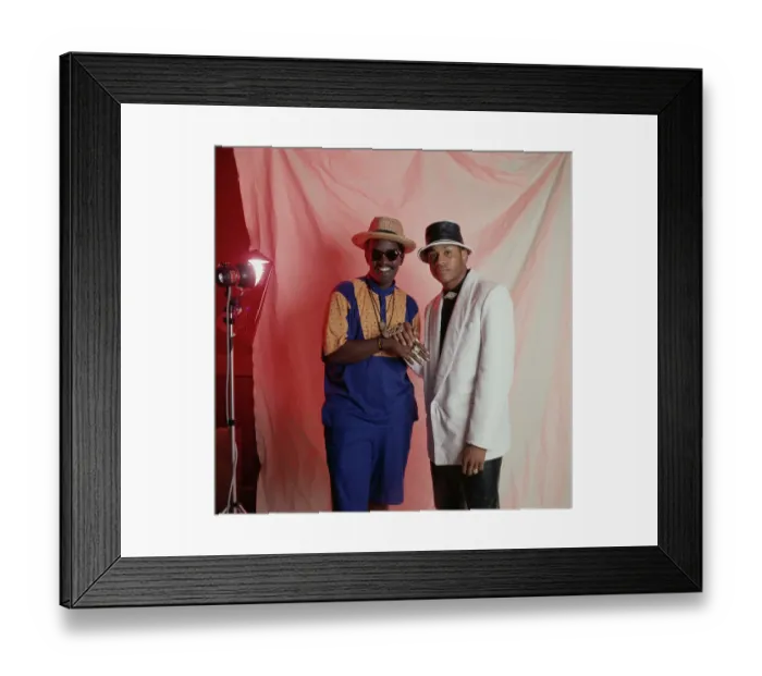 Framed Print : Fab 5 Freddy & LL Cool J Framed Print : Fab 5 Freddy & LL Cool J