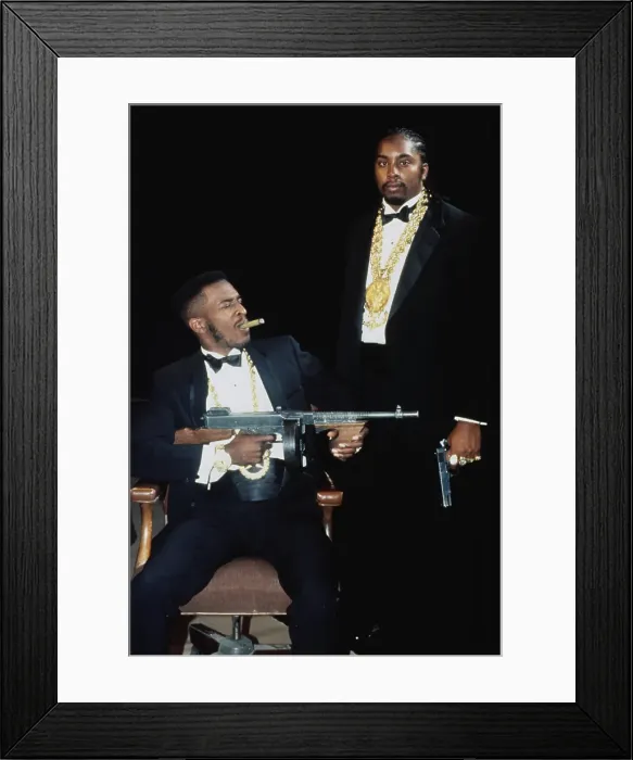 Framed Print : Rappers Eric B and Rakim With Guns