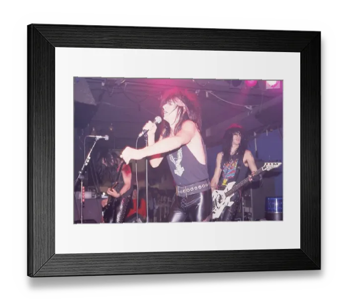 Framed Print : L.A. Guns Performing