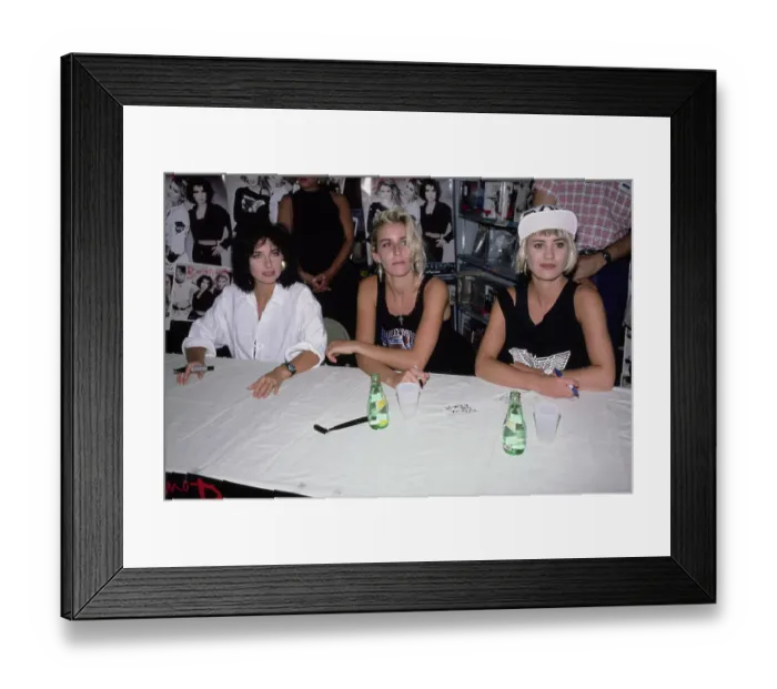 Framed Print : Bananarama During In-Store Signing, 1987 Framed Print : Bananarama During In-Store Signing, 1987