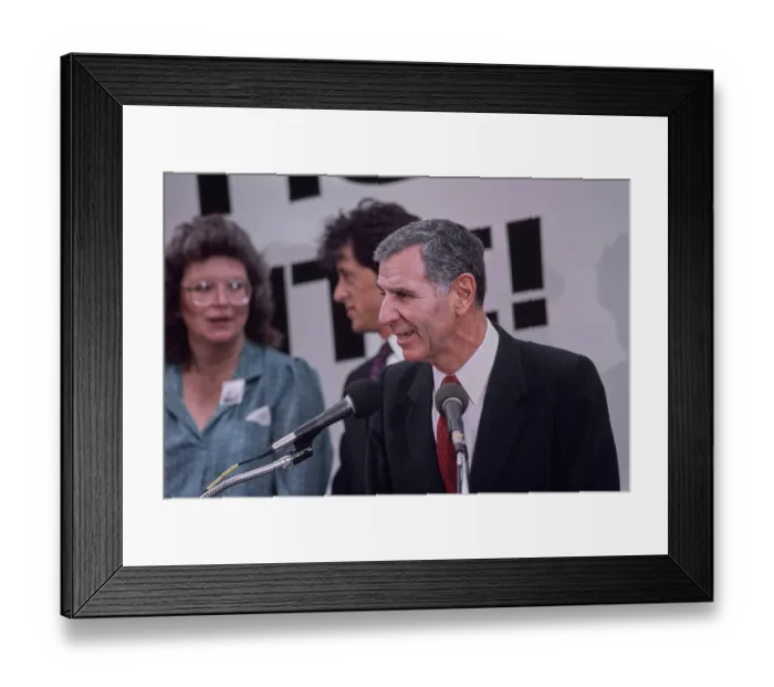Framed Print : Give The Gift Of Literacy Campaign Launch, 1987 Framed Print : Give The Gift Of Literacy Campaign Launch, 1987