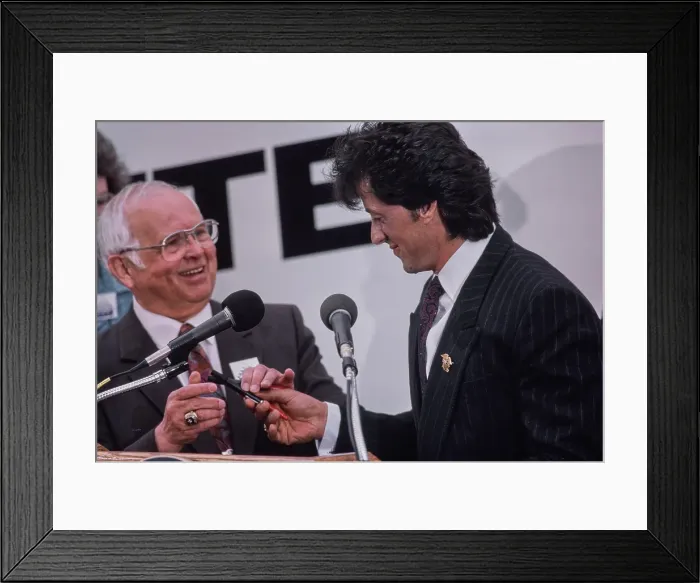 Framed Print : Give The Gift Of Literacy Campaign Launch, 1987 Framed Print : Give The Gift Of Literacy Campaign Launch, 1987