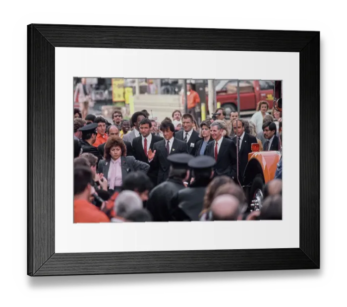 Framed Print : Give The Gift Of Literacy Campaign Launch, 1987 Framed Print : Give The Gift Of Literacy Campaign Launch, 1987