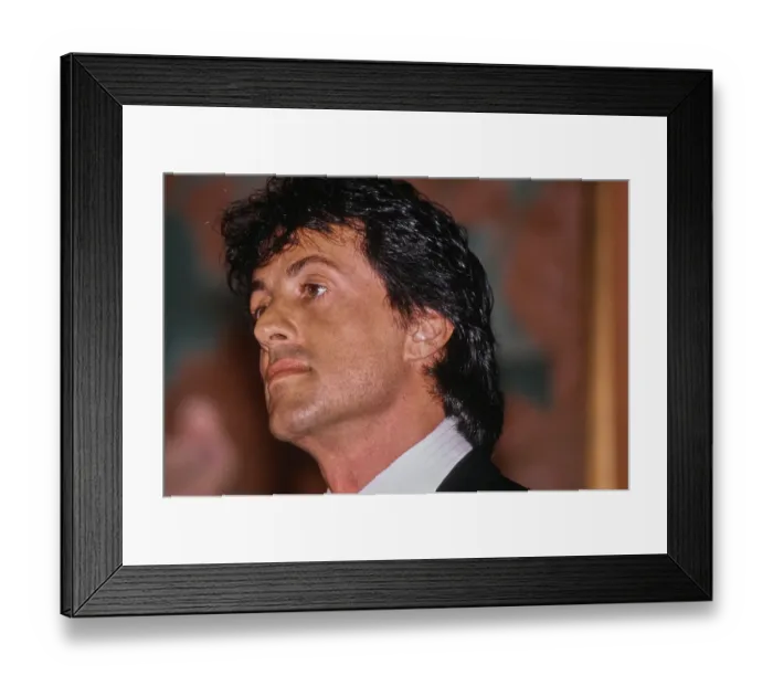 Framed Print : Sylvester Stallone, American Actor Framed Print : Sylvester Stallone, American Actor