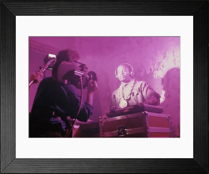 Framed Print : Rapper Eric B With Turntable Framed Print : Rapper Eric B With Turntable