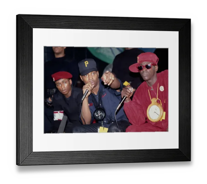 Framed Print : Three-Fifths Of Public Enemy Framed Print : Three-Fifths Of Public Enemy
