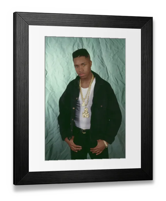 Framed Print : D-Nice. American DJ, rapper, producer and photographer, D-Nice (Derrick Jones), circa 1987 Framed Print : D-Nice. American DJ, rapper, producer and photographer, D-Nice (Derrick Jones), circa 1987
