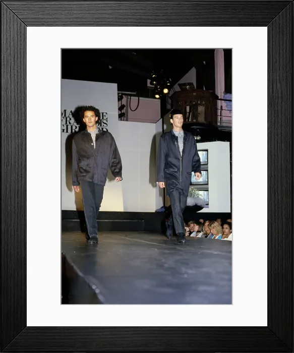 Framed Print : Marithé + François Girbaud Fashion Show, 1986 Framed Print : Marithé + François Girbaud Fashion Show, 1986