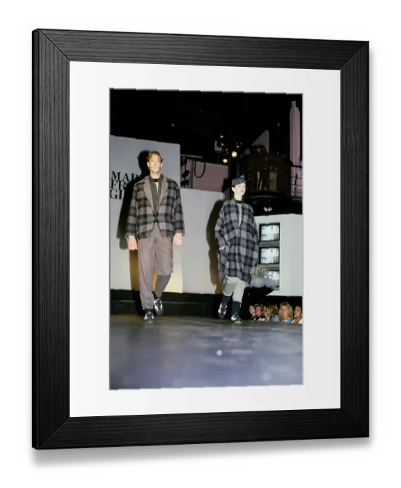 Framed Print : Marithé + François Girbaud Fashion Show, 1986 Framed Print : Marithé + François Girbaud Fashion Show, 1986