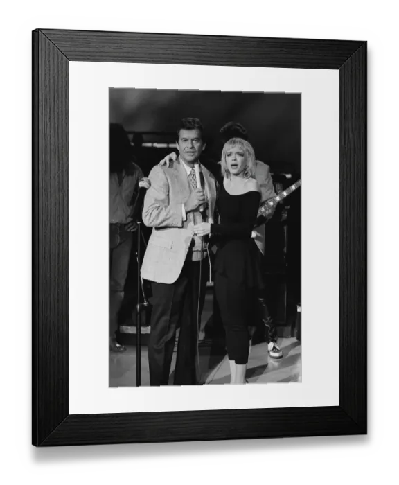 Framed Print : Dick Clark And Marilyn Martin Framed Print : Dick Clark And Marilyn Martin