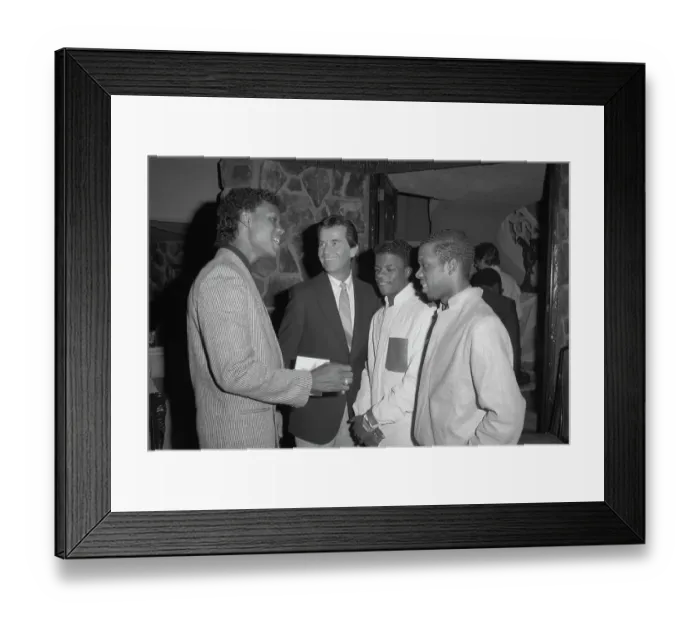 Framed Print : Dick Clark And New Edition Framed Print : Dick Clark And New Edition